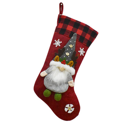 Felt Gnome Christmas Stocking - photo 3