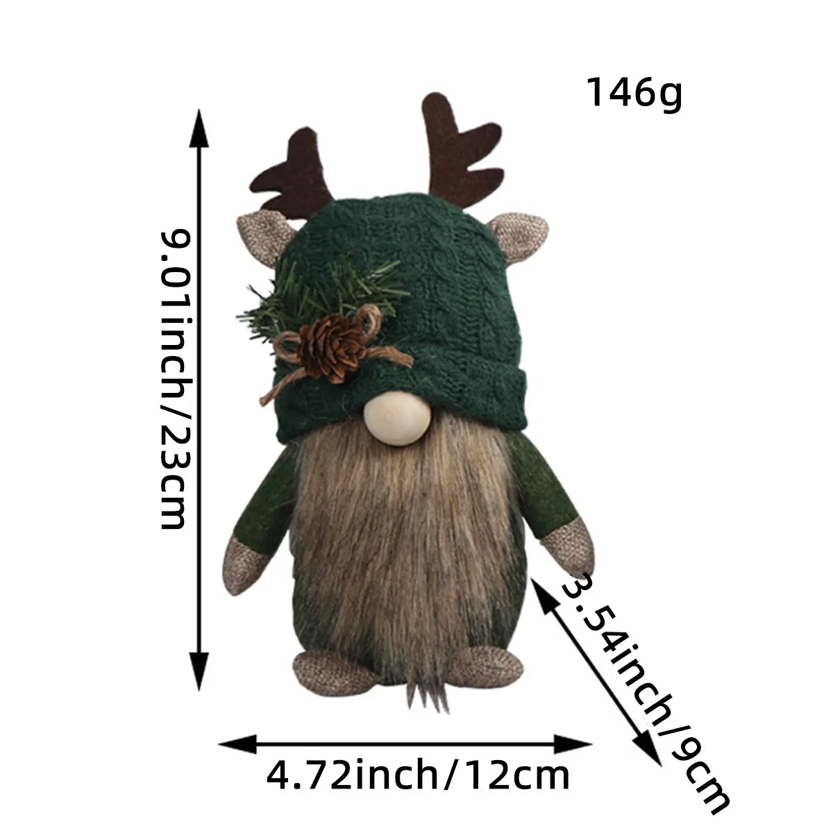 The Mini – Reindeer Christmas Gnome Plush
